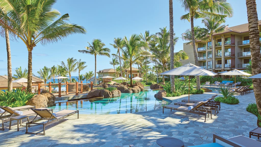 view of Maliula residences from the swimming pool