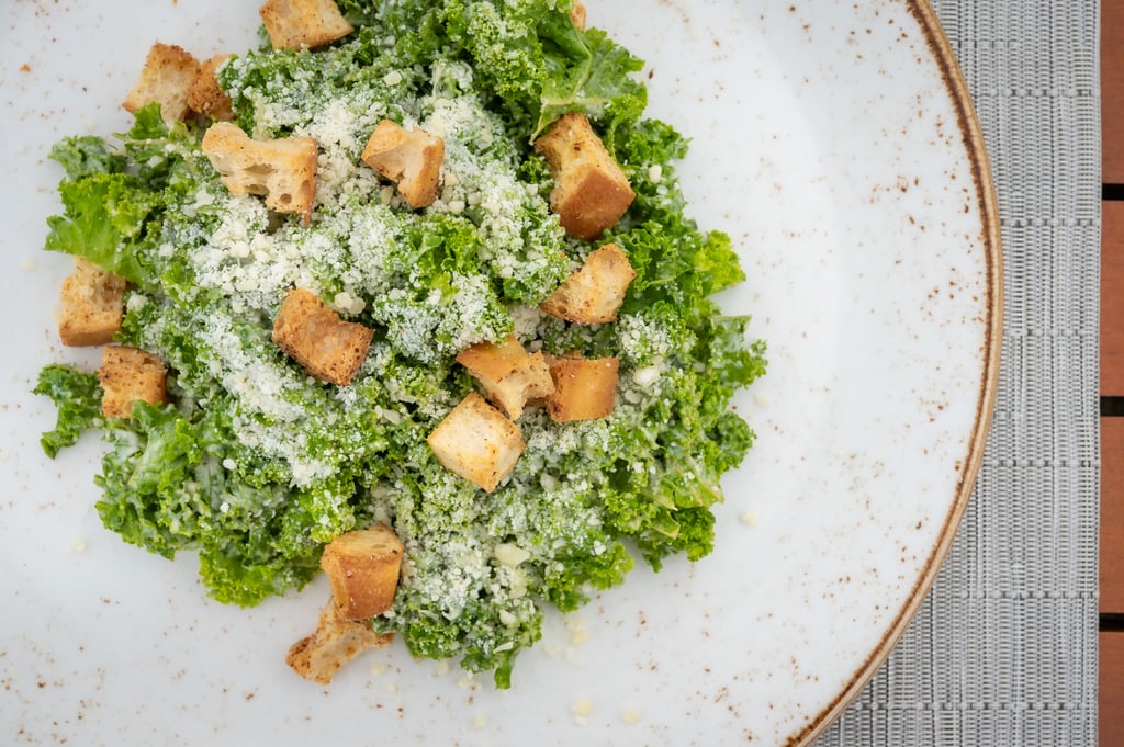 Hualani's Restaurant Kale Caesar Salad Timbers Kauai