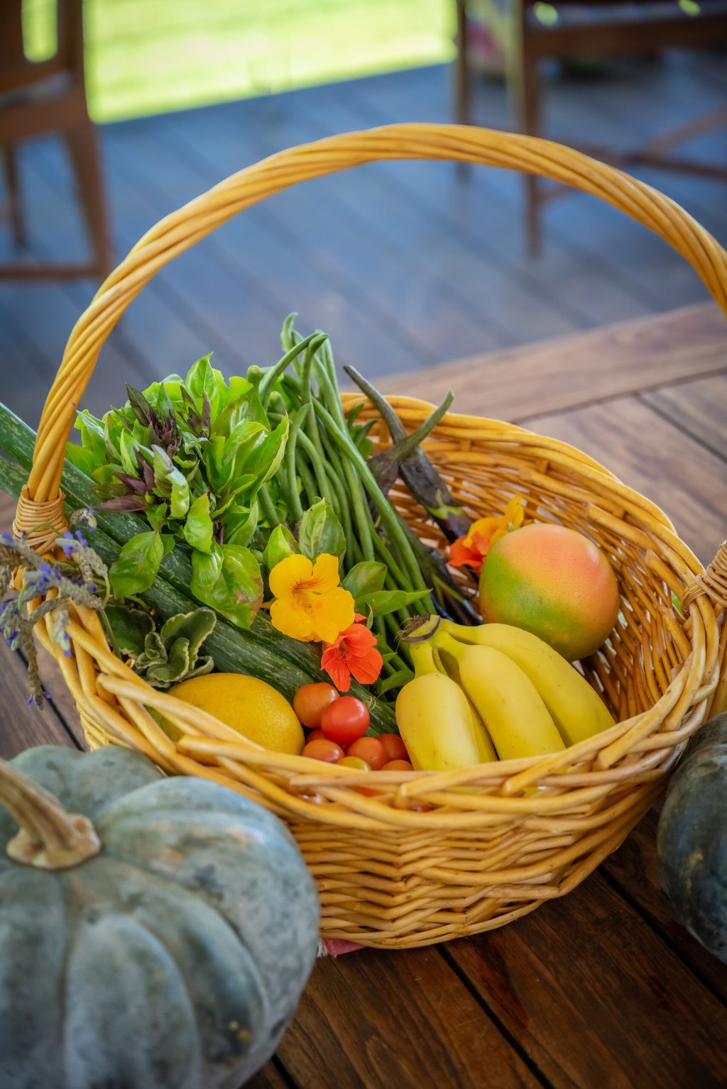 Farm basket from The Farm at Hokuala