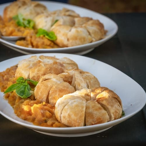 Chef Alex of Hualani's restaurant mango chutney Timbers Kauai